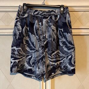 lululemon athletica Black and Gray Athletic Shorts